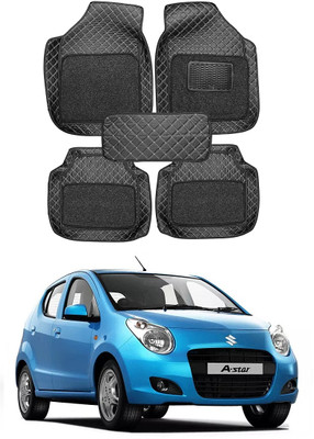 arneja trading company Leatherite 7D Mat For  Maruti Suzuki A-Star(Silver, Black)