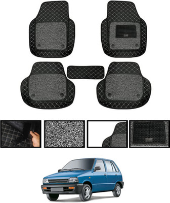MATIES Leatherite 7D Mat For  Maruti Suzuki 800(Black)