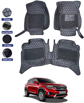 MATIES Leatherite 8D Mat For  Kia Sonet(Black)