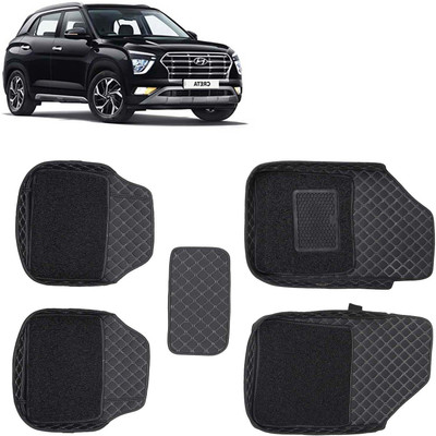 FF TRADERS Leatherite 7D Mat For  Hyundai Creta(Black)