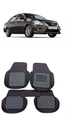 arneja trading company Leatherite 7D Mat For  Nissan Sunny(Red, Black)