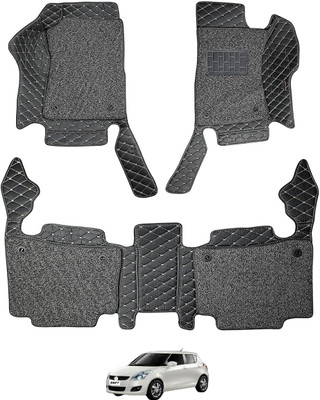 Auto Hub Leatherite 7D Mat For  Maruti Swift(Black)