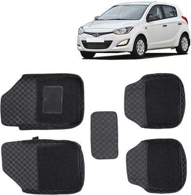 Kingsway Leatherite 7D Mat For  Hyundai i20(Black)