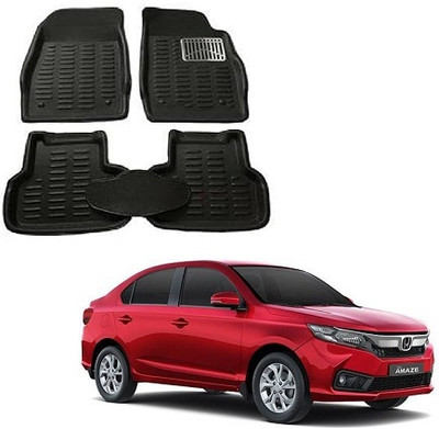 SLSHILPA Plastic 3D Mat For  Honda Amaze(Black)