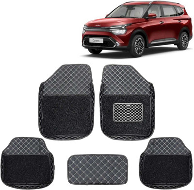 TOFIT ENTERPRISE Leatherite 7D Mat For  Kia Carens (7 Seater)(Black)