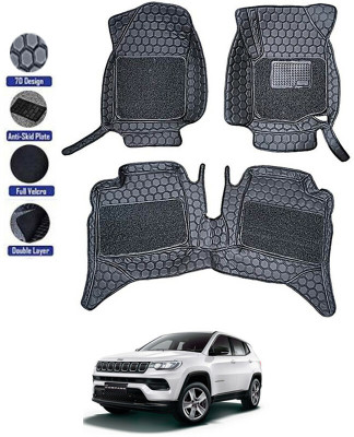 AYW Leatherite 7D Mat For  Jeep Compass(Black)
