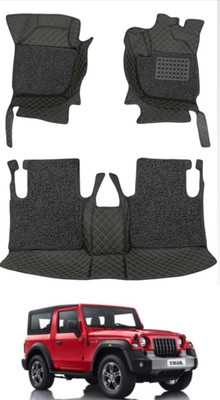SILVERGRIP Leatherite 7D Mat For  Mahindra Thar(Black)