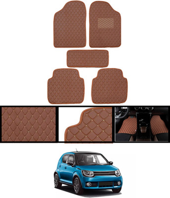 MATIES Leatherite Standard Mat For  Maruti Suzuki Ignis(Brown)