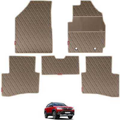 elegant Leatherite Standard Mat For  Maruti New Brezza(Black, Beige)