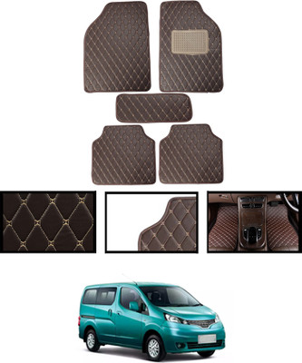 MATIES Leatherite Standard Mat For  Nissan Evalia(Brown)