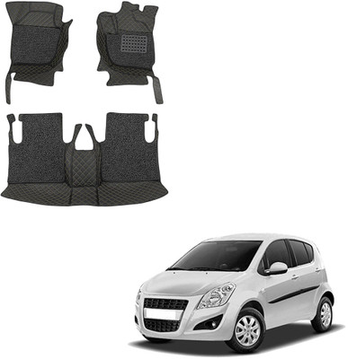 AUTOiSTiX Leatherite 7D Mat For  Maruti Ritz(Black, Beige)