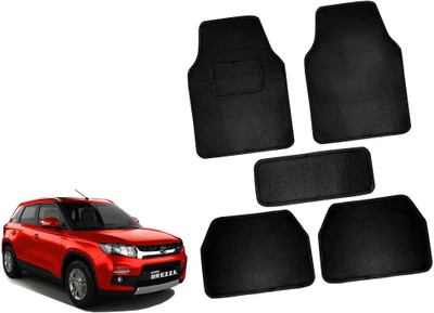 AUTO PEARL Polyester Standard Mat For  Maruti New Brezza(Black)