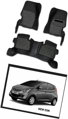 TOFIT ENTERPRISE Leatherite 7D Mat For  Hyundai Eon(Black)