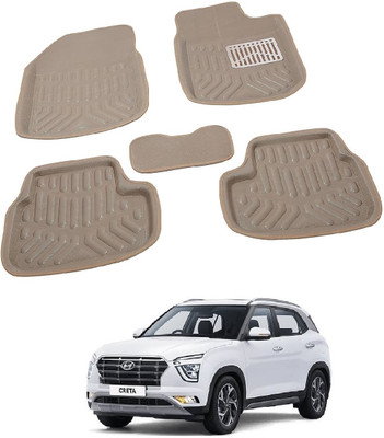 ROSHNEER ENTERPRISES PVC 3D Mat For  Hyundai Creta(Beige)