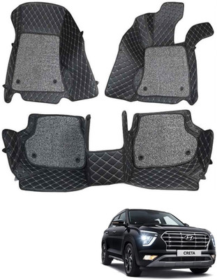 arneja trading company Leatherite 7D Mat For  Hyundai Creta(Black)