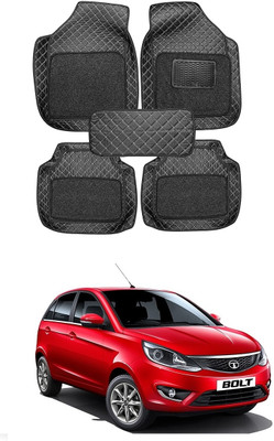 Arnejaa Leatherite 7D Mat For  Tata Bolt(Black)