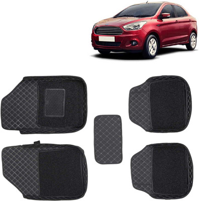 Kingsway Leatherite 7D Mat For  Ford Figo Aspire(Black)