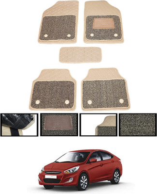 MSNP Leatherite 7D Mat For  Hyundai Verna(Beige)