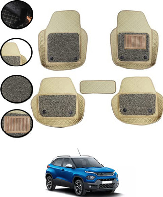 ABJD Leatherite 7D Mat For  Tata Punch(Beige)