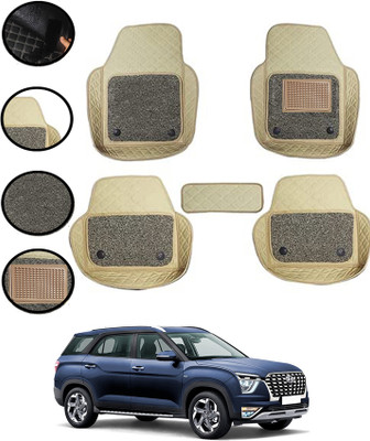 AYW Leatherite 7D Mat For  Hyundai Alcazar(Beige)