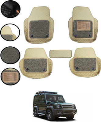 MSNP Leatherite 7D Mat For  Force Gurkha(Beige)