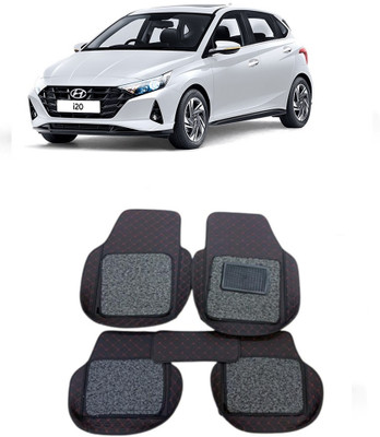 Arnejaa Leatherite 7D Mat For  Hyundai i20(Red, Black)