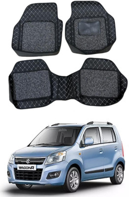 Arnejaa Leatherite 7D Mat For  Maruti Suzuki WagonR(Black)