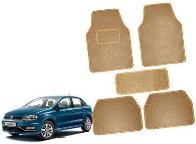 AUTO PEARL Polyester Standard Mat For  Volkswagen Ameo(Beige)