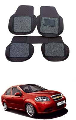 Autocom Leatherite 7D Mat For  Chevrolet Aveo(Black)