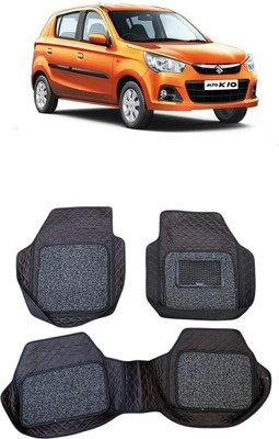 ARNEJA Leatherite 7D Mat For  Maruti Suzuki Alto K10(Red, Black)