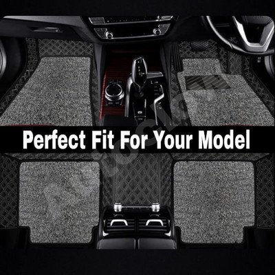 Autoclow Leatherite 7D Mat For  Maruti Suzuki Ertiga(Silver)