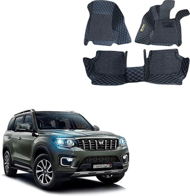 Autozing Leatherite 7D Mat For  Mahindra Scorpio N(Black)