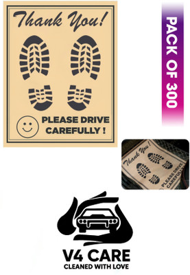 V4CARE Paper Disposable Paper Mat For  Universal For Car(Brown)