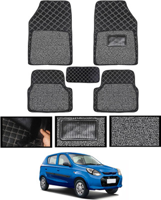 MSNP Leatherite 7D Mat For  Maruti Suzuki Alto 800(Black)