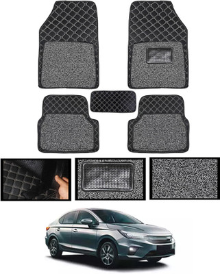MATIES Leatherite 7D Mat For  Honda City(Black)
