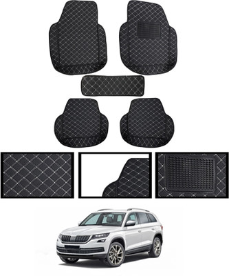 ABJD Leatherite 7D Mat For  Skoda Kodiaq(Black)