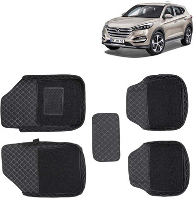 Kingsway Leatherite 7D Mat For  Hyundai Tucson(Black)