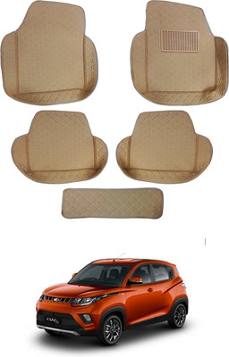MATIES Leatherite 7D Mat For  Mahindra Universal For Car(Beige)