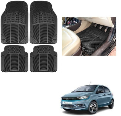 ROSHNEER ENTERPRISES Rubber Standard Mat For  Tata Tiago(Black)
