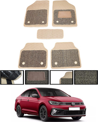 MATIES Leatherite 7D Mat For  Volkswagen Virtus(Beige)