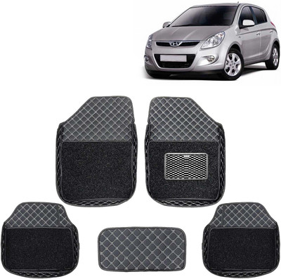 Kingsway Leatherite 7D Mat For  Hyundai i20(Black)