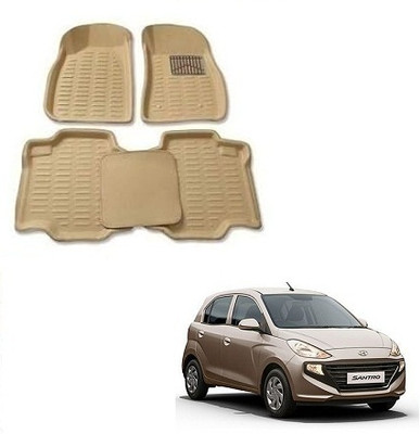 KBTR Plastic 3D Mat For  Hyundai Santro(Beige)
