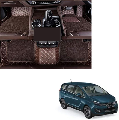 Autoclow Leatherite 7D Mat For  Mahindra Marazzo(Brown, Brown)