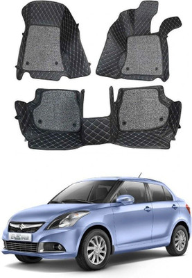 Kuntail Enter Leather 7D Mat For  Maruti Suzuki Swift(Black)