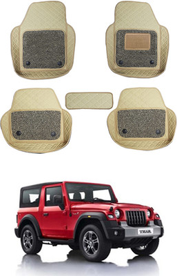 RKPSP Leatherite 7D Mat For  Mahindra Thar(Beige)