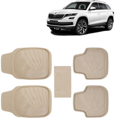 Kingsway PVC Tray Mat For  Skoda Kodiaq(Beige)