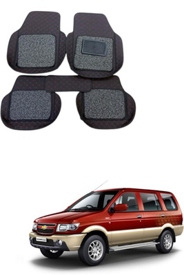 Autocom Leatherite 7D Mat For  Chevrolet Tavera(Black)