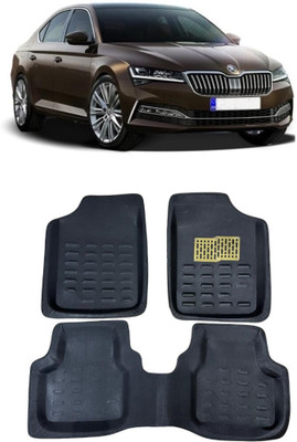 arneja trading company Polyutherine 3D Mat For  Skoda Superb(Black)