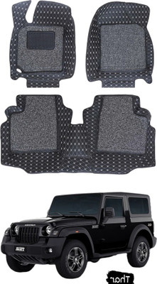 TOFIT ENTERPRISE Leatherite 7D Mat For  Mahindra Thar(Black, Silver)