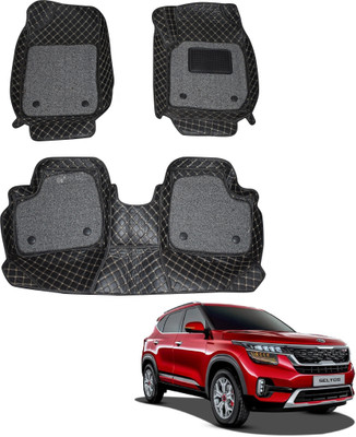 Fit Fly Leather 7D Mat For  Kia Seltos(Black)